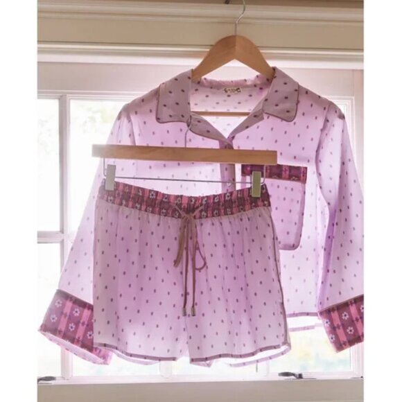 FREE PEOPLE NWT Pillow Talk PJ Set / Lilac Combo - S/M (label M) - Picture 5 of 11
